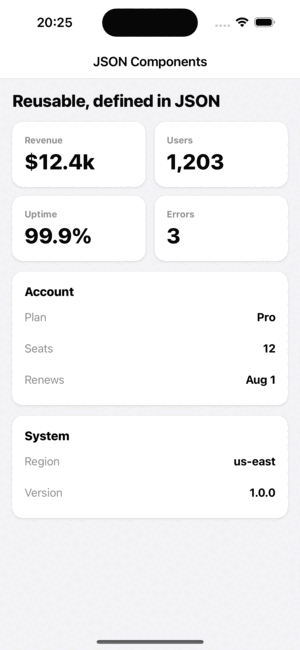 iOS 上的自定义组件
