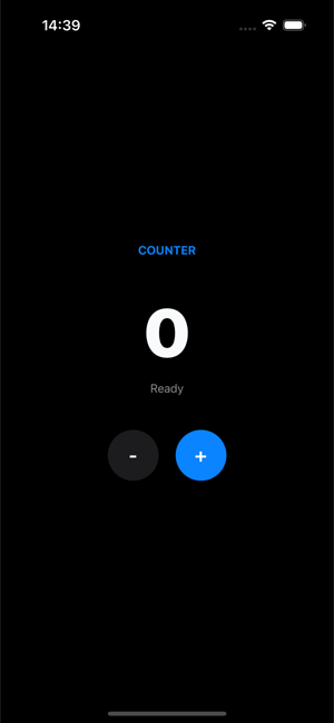 The QORM counter app rendered live